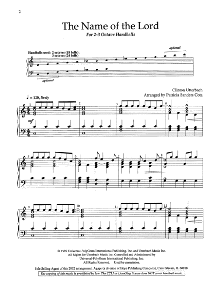 The Name of the Lord 3-Octaves scores gallery preview page 8