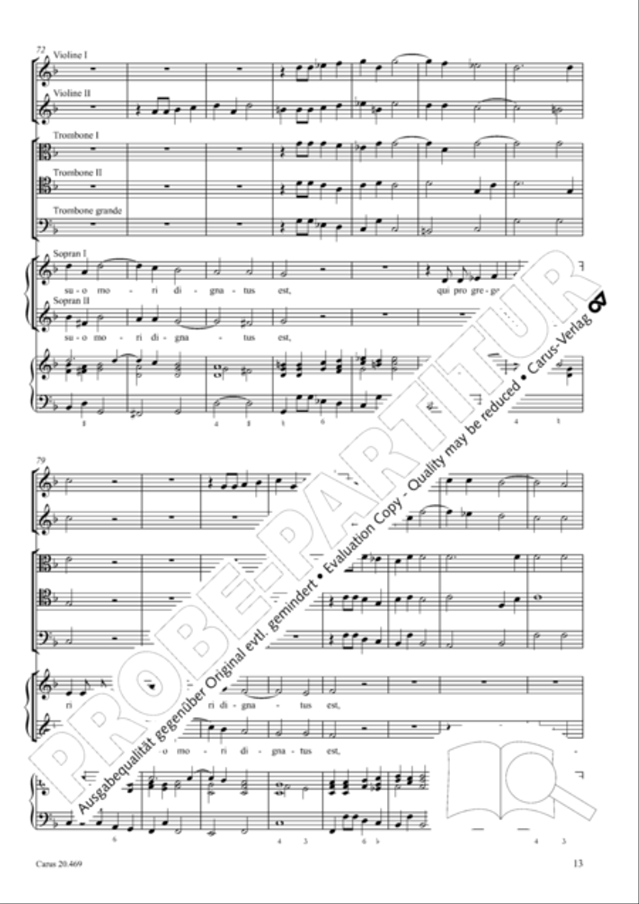 Surrexit pastor bonus (The shepherd blest is risen) 4-Part scores gallery preview page 14
