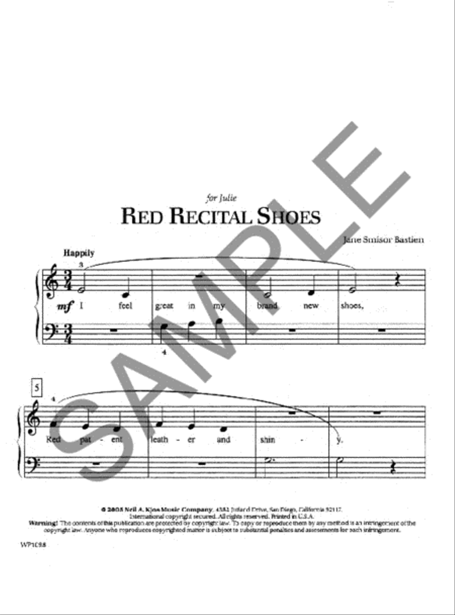 Red Recital Shoes Red Recital Shoes Piano Method scores gallery preview page 2