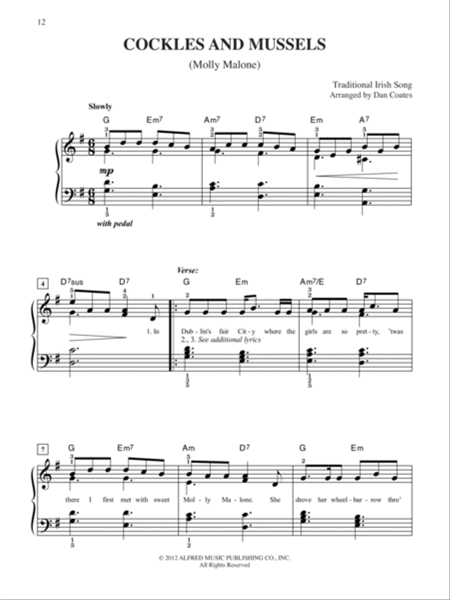 Top-Requested Irish Sheet Music Easy Piano scores gallery preview page 5