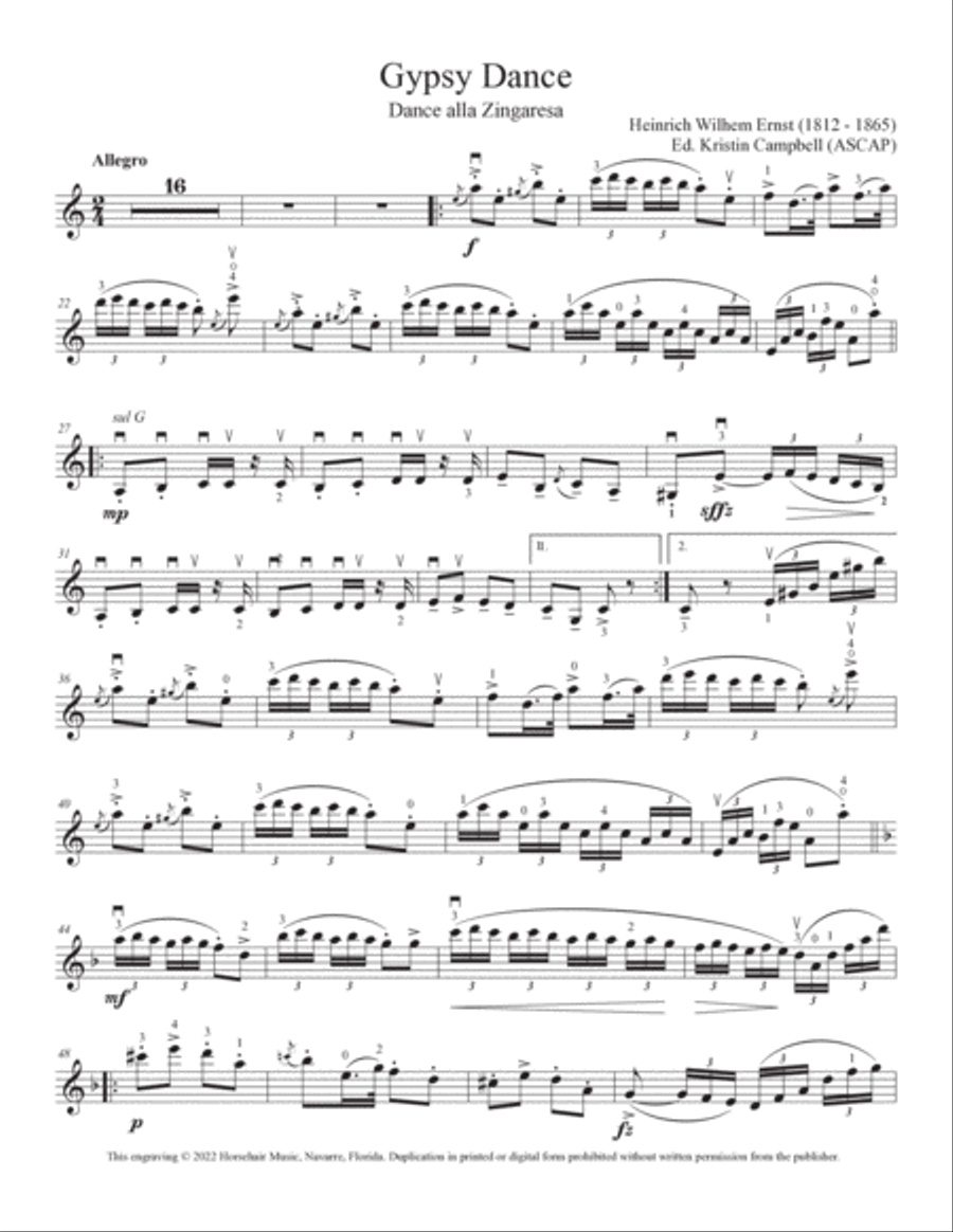 Gypsy Dance Gypsy Dance Violin Solo scores gallery preview page 2