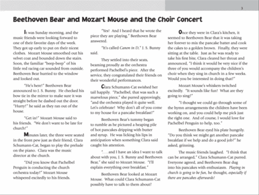 Music for Little Mozarts -- Little Mozarts Go to Church, Book 1-2 Piano Method scores gallery preview page 2