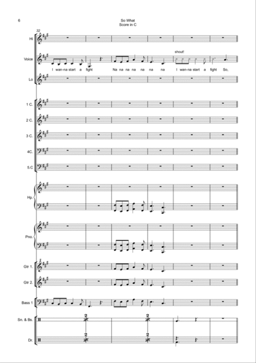 So What So What School and Community scores gallery preview page 6