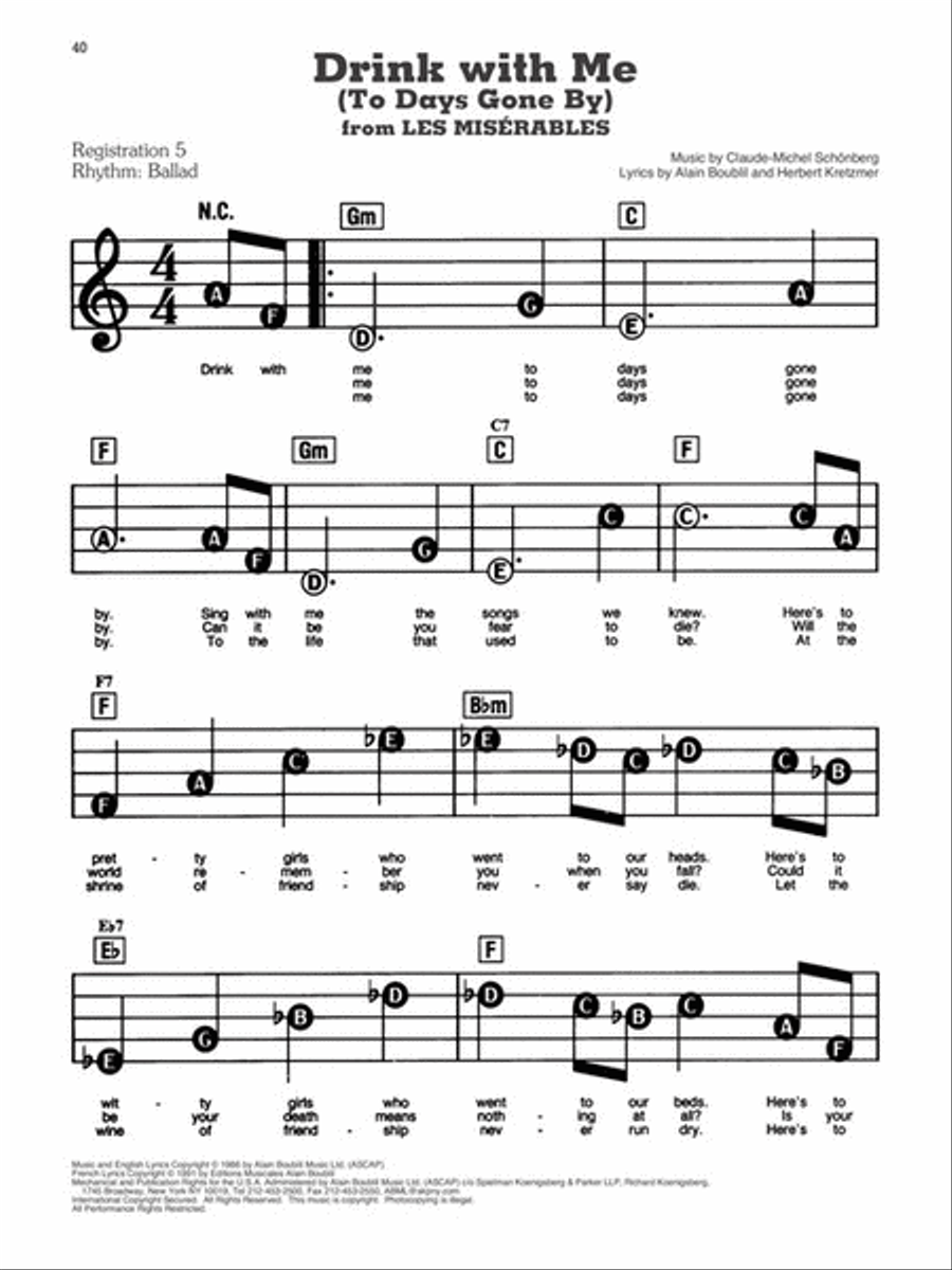 Les Misérables Voice scores gallery preview page 5