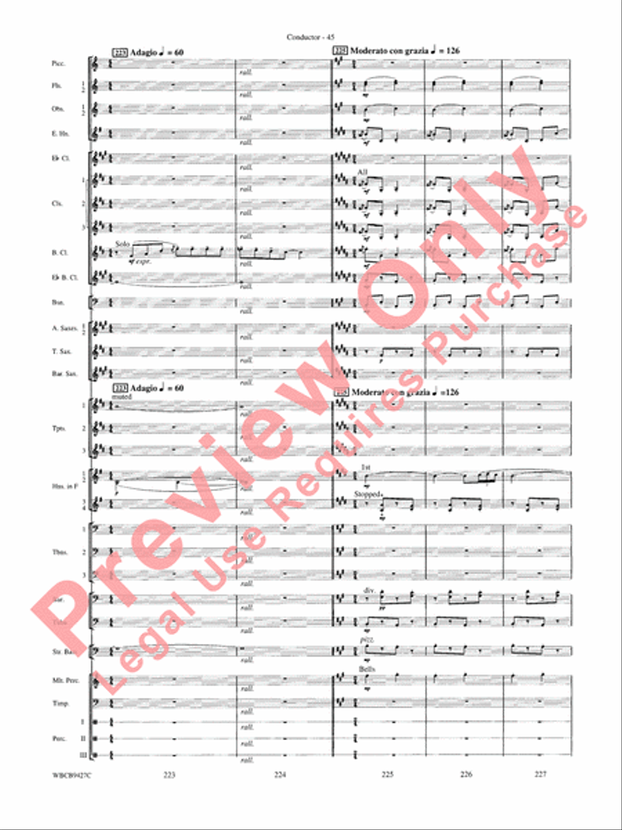 An American in Paris An American in Paris Concert Band scores gallery preview page 47