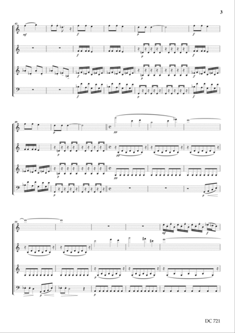 Playtime - for clarinet quartet Clarinet Quartet scores gallery preview page 3