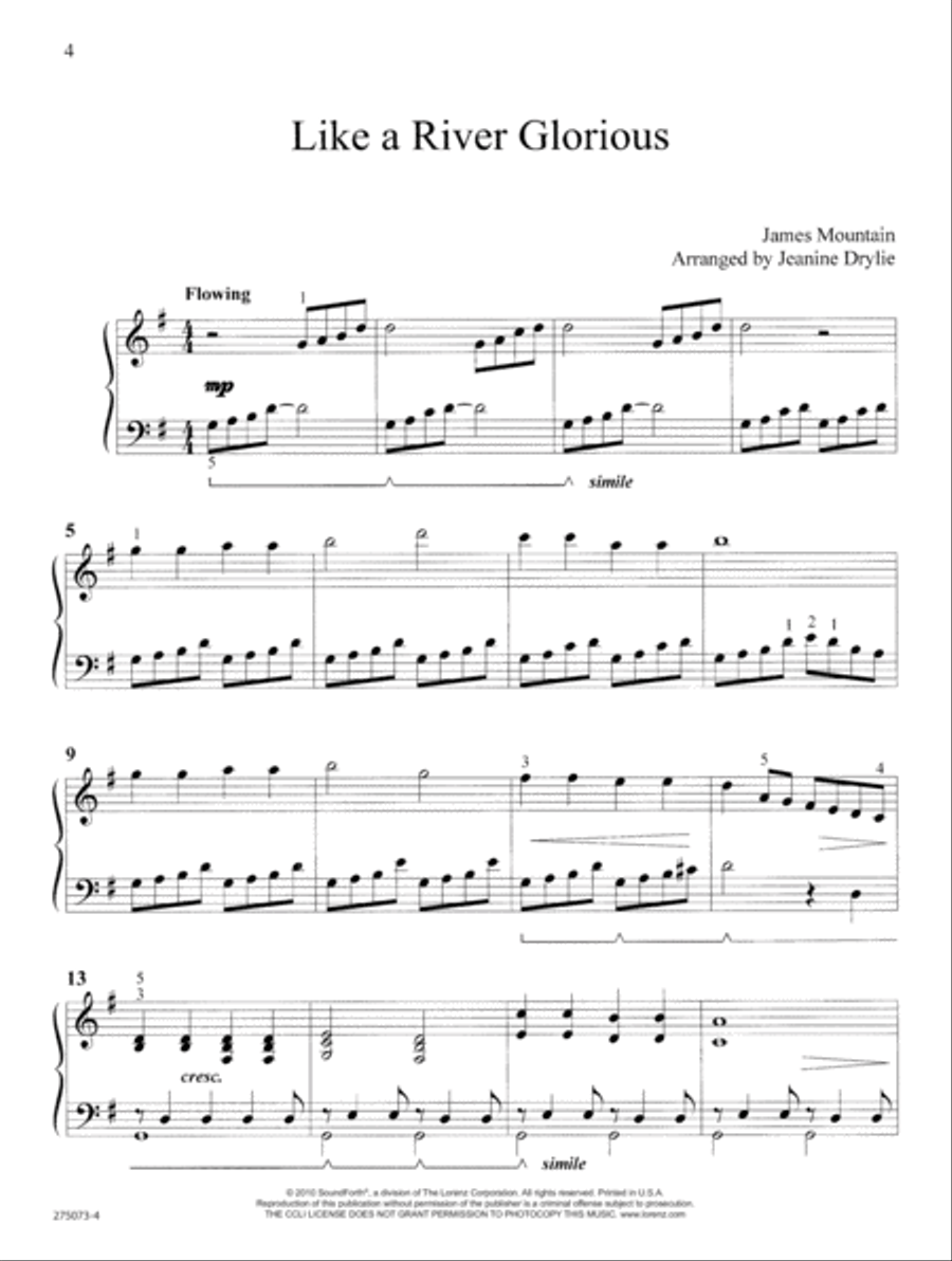 May Jesus Christ Be Praised Piano Solo scores gallery preview page 3