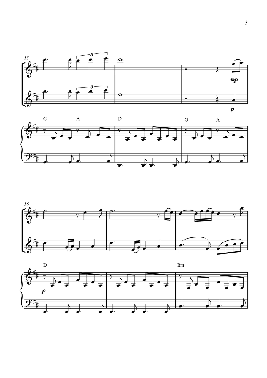 I Will Always Love You I Will Always Love You String Duet scores gallery preview page 3