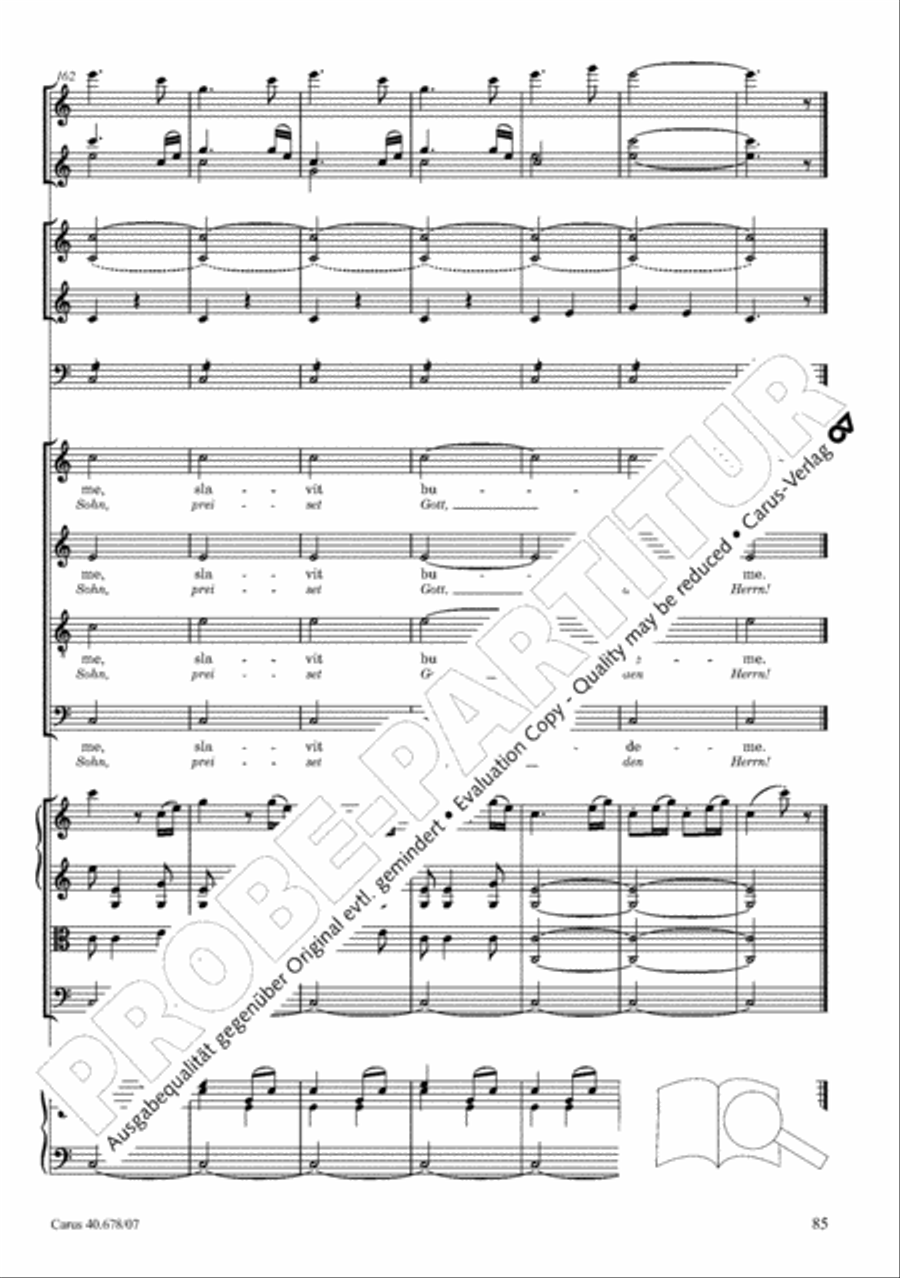 Missa pastoralis bohemica 4-Part scores gallery preview page 98