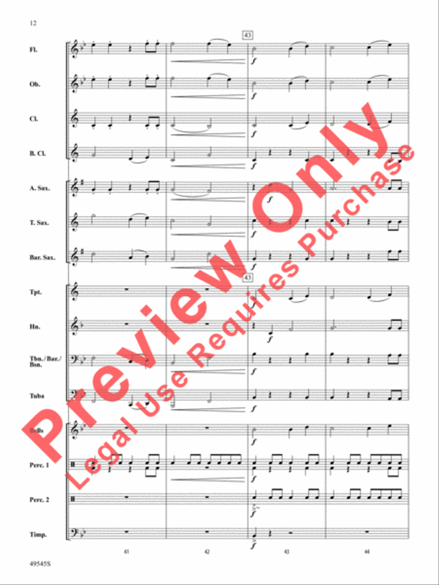 Range Rover Concert Band scores gallery preview page 13