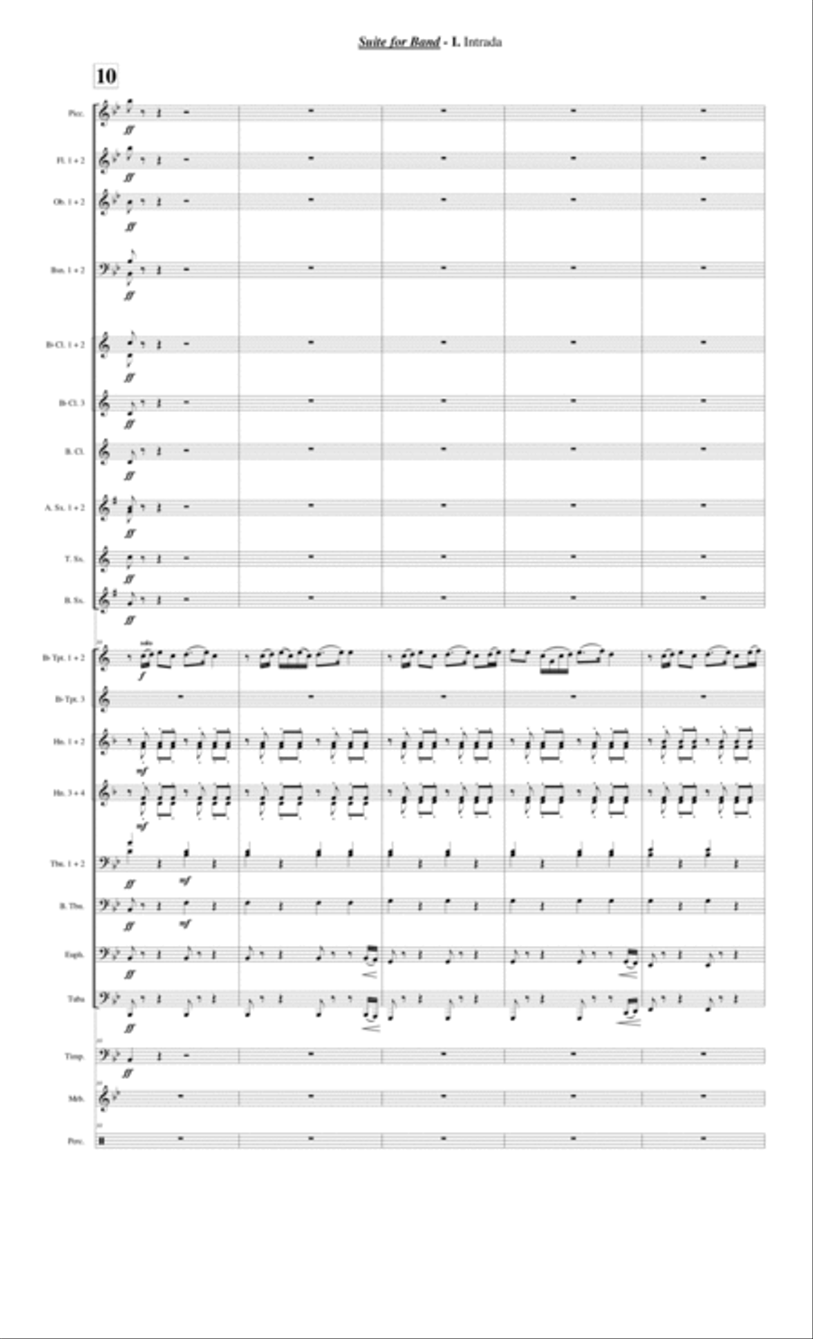 Suite for Band (on a theme of Chopin) Concert Band scores gallery preview page 5