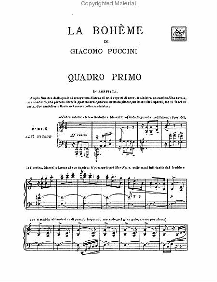 La Bohème La Bohème Voice scores gallery preview page 2