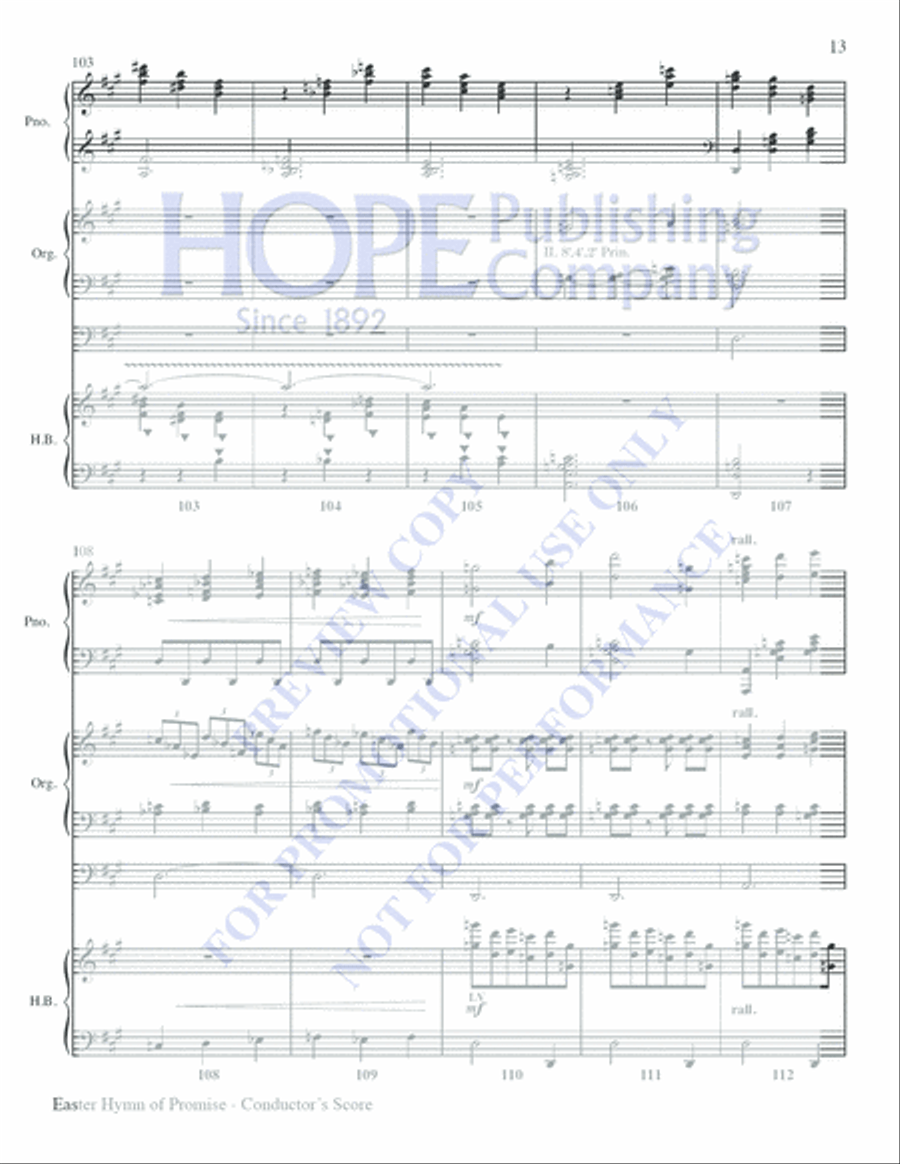 Easter Hymn of Promise Easter Hymn of Promise Choir scores gallery preview page 12