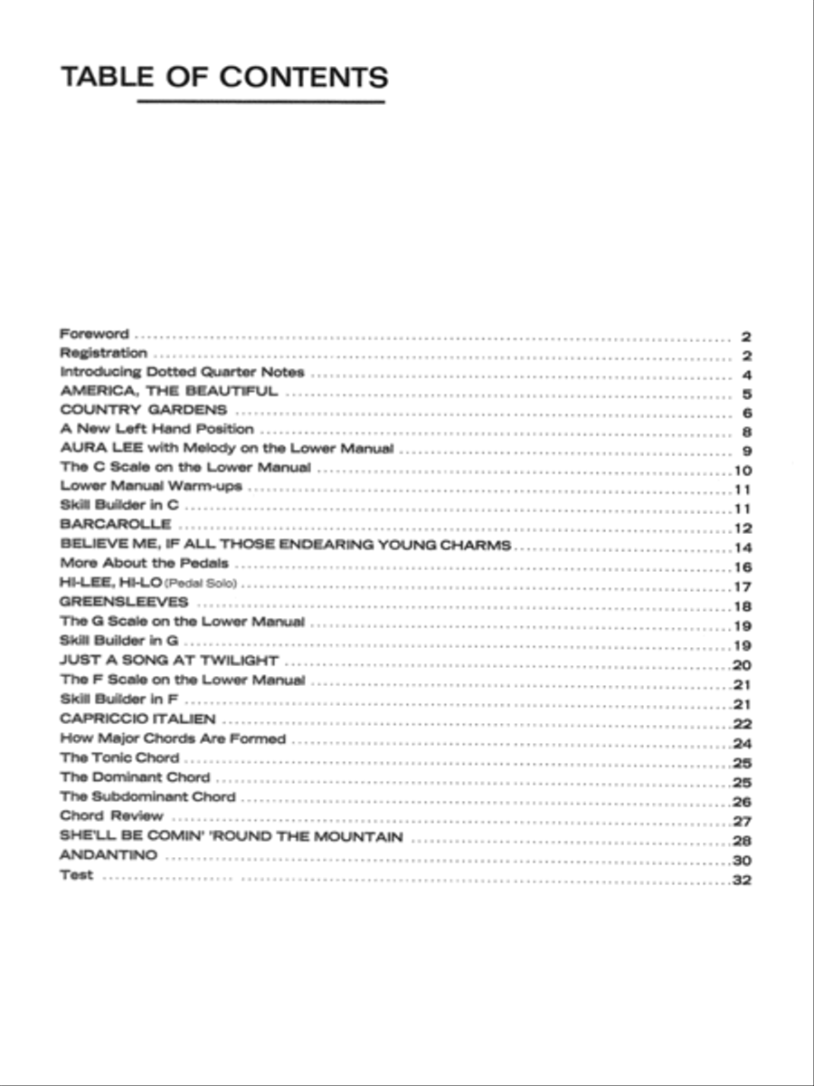 Palmer-Hughes Spinet Organ Course, Book 5 Organ scores gallery preview page 2