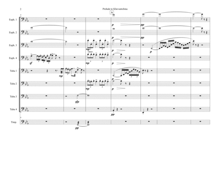 Prelude to Khovantchina for tuba ensemble and timpani image number null