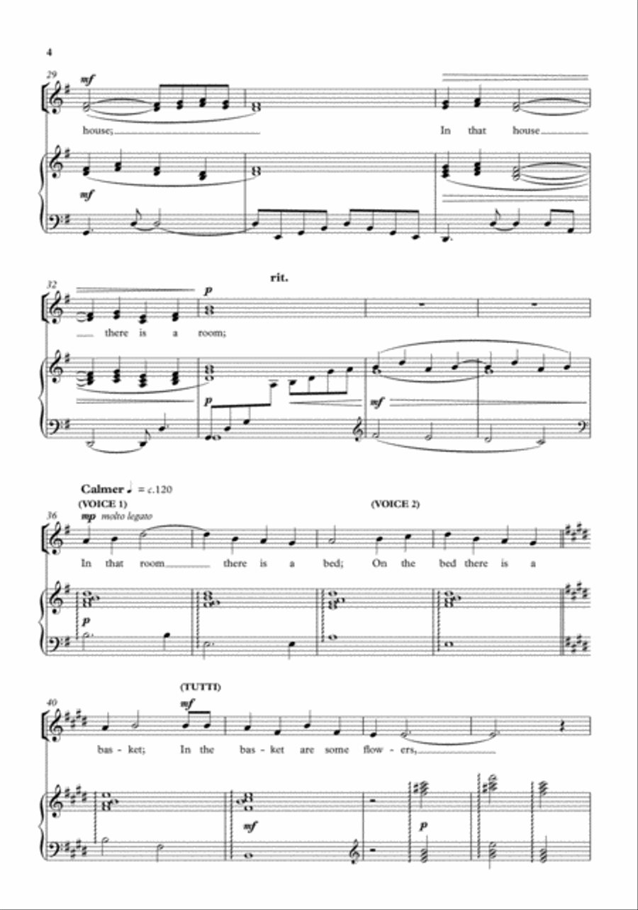 This is the key Unison Choir scores gallery preview page 4