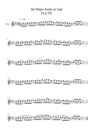 Ab Major Scale in 3rds FLUTE