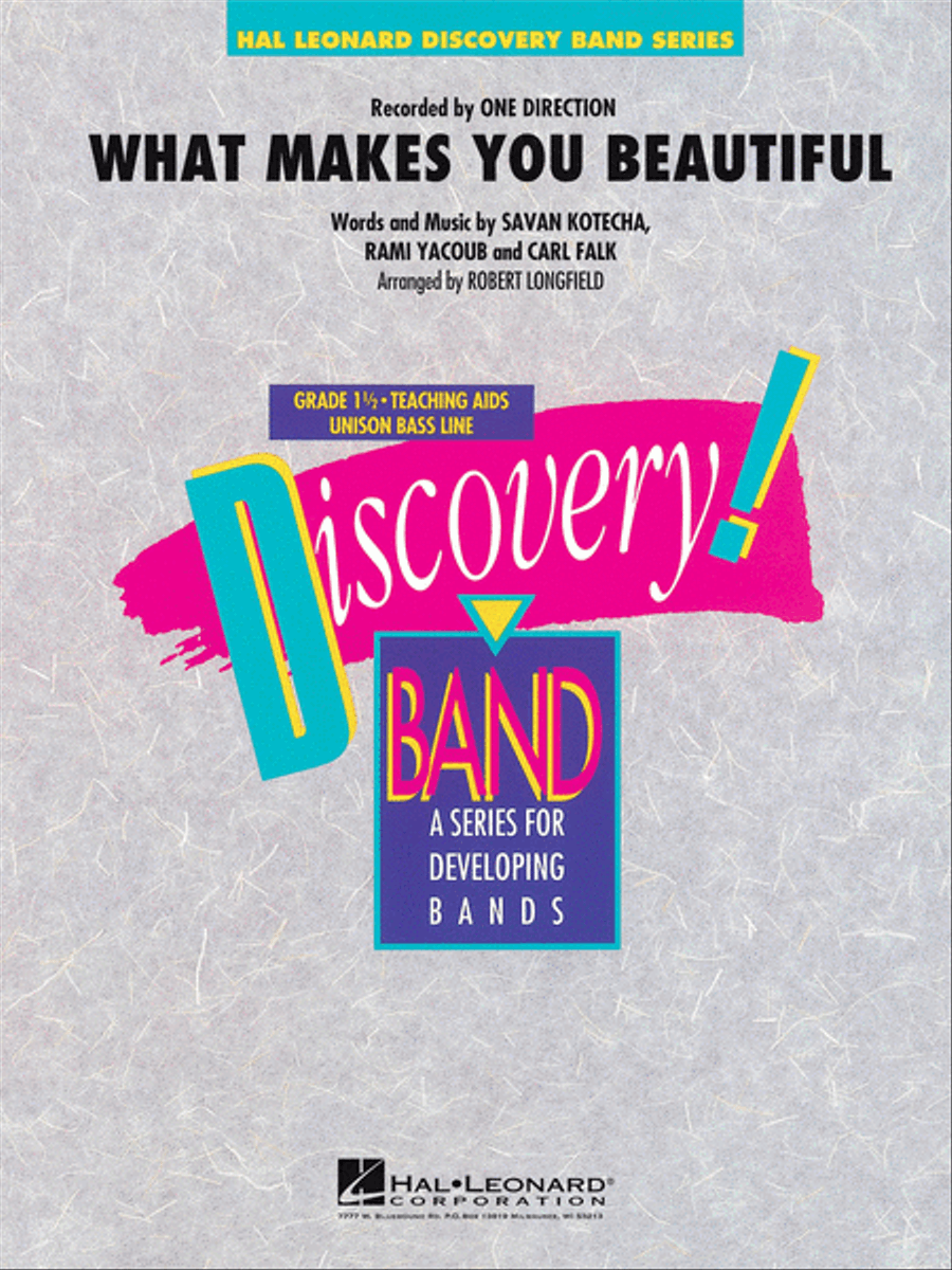 What Makes You Beautiful Concert Band scores gallery preview page 1