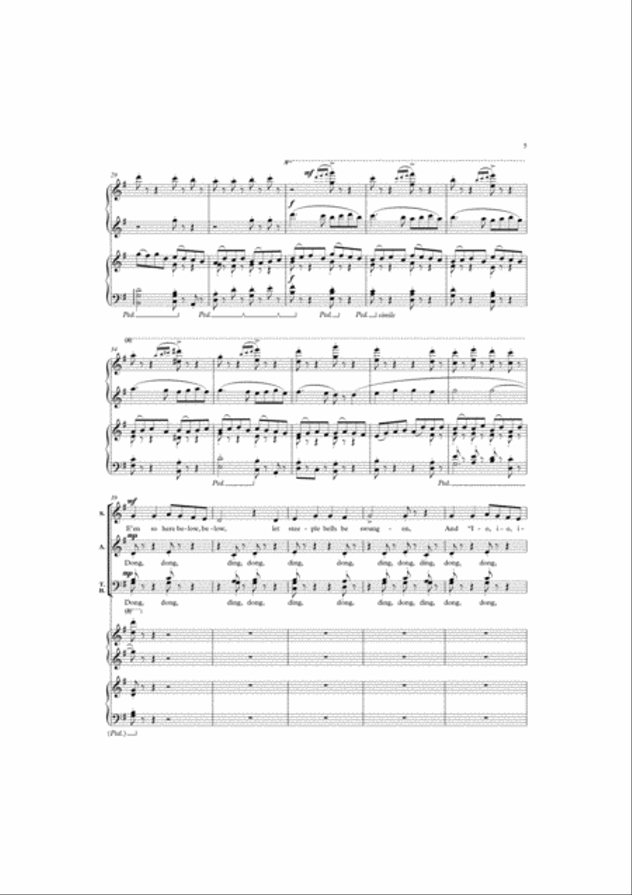 Ding! dong! merrily on high 4-Part scores gallery preview page 5