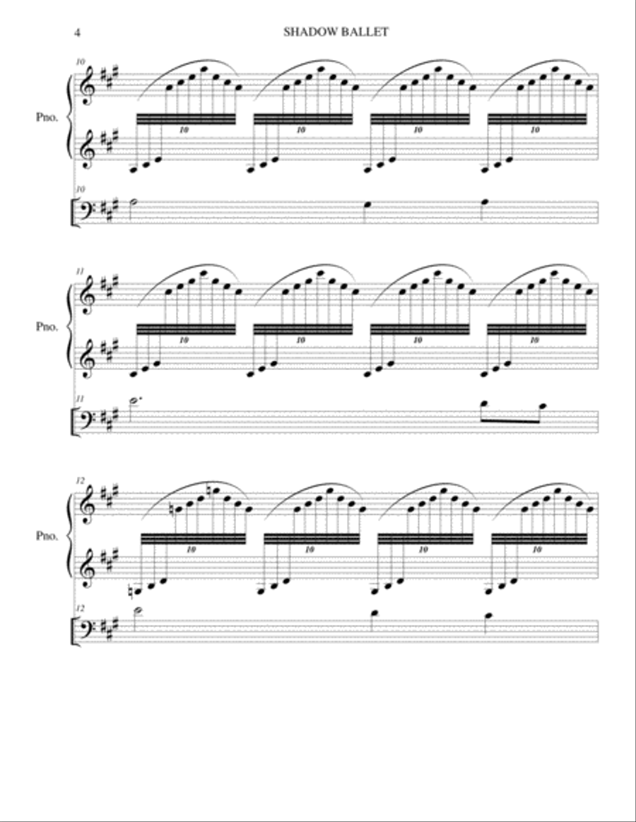 SHADOW BALLET SHADOW BALLET Piano scores gallery preview page 4