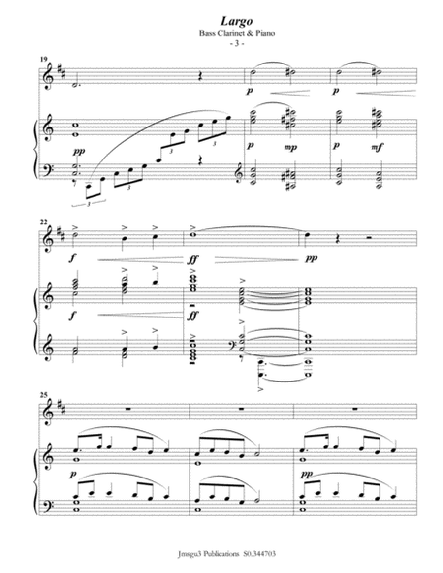 Dvořák: Largo from the New World Symphony for Bass Clarinet & Piano image number null