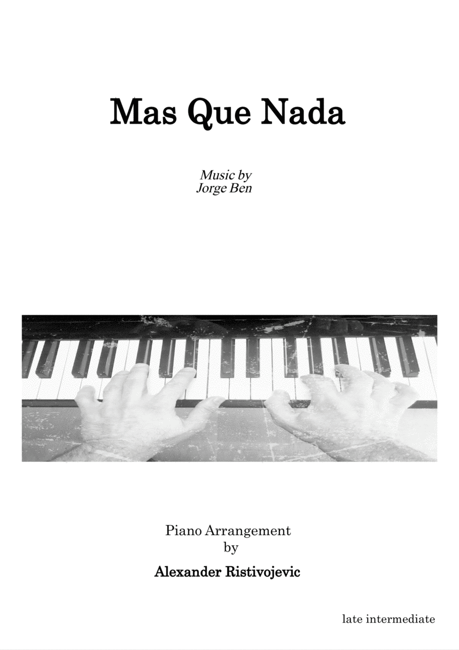 Mas Que Nada Piano Solo scores gallery preview page 1