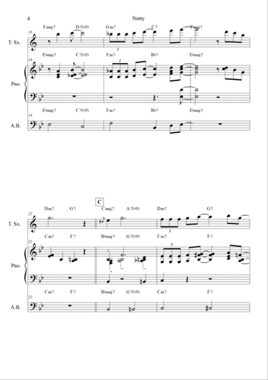 Nutty Jazz Ensemble scores gallery preview page 4