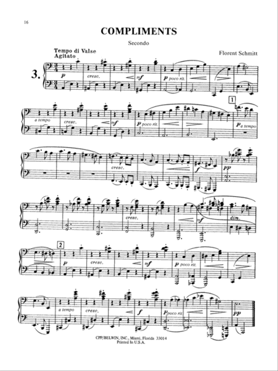 Schmitt: Album of Piano Duets, Volume I Piano Duet scores gallery preview page 1