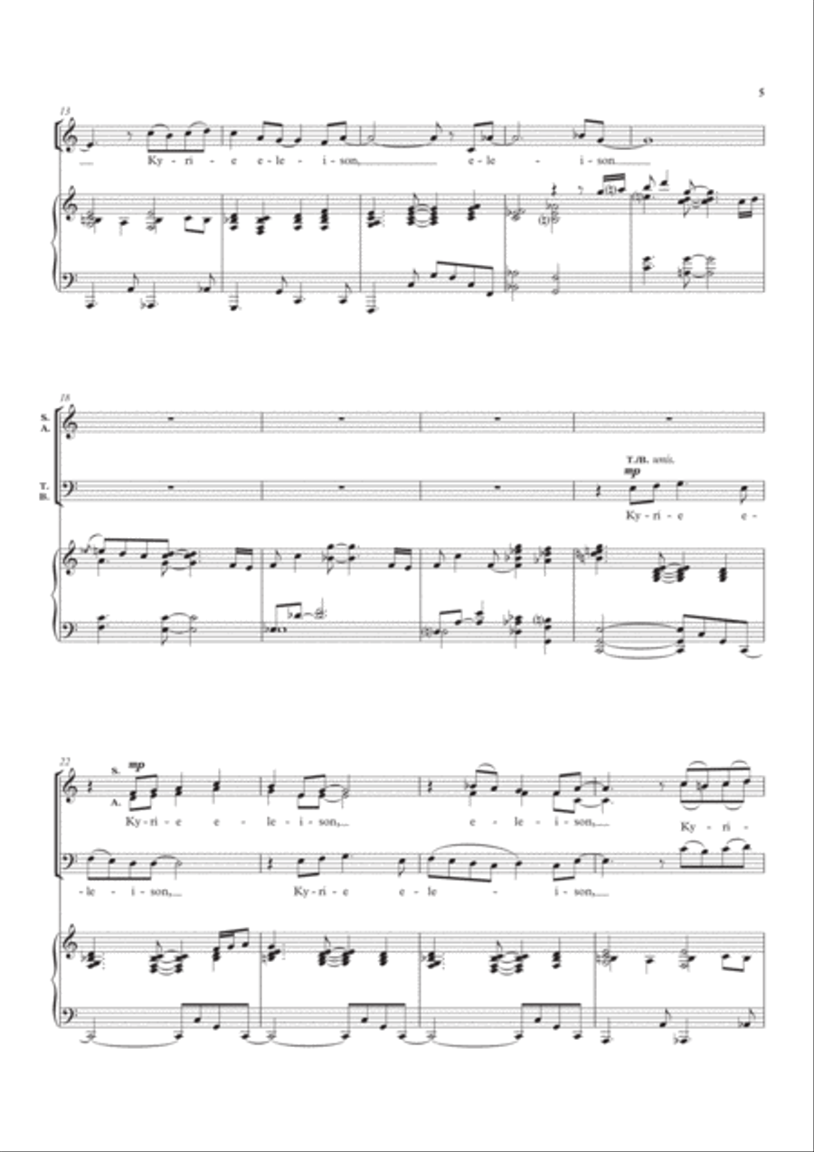 Nidaros Jazz Mass 4-Part scores gallery preview page 5