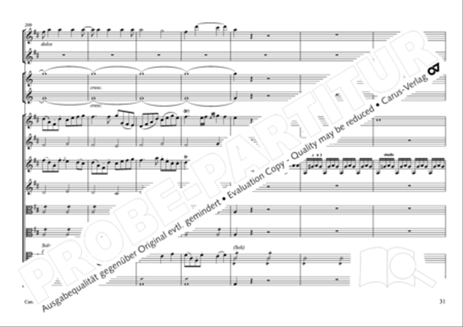Concertone in D major Horn scores gallery preview page 32