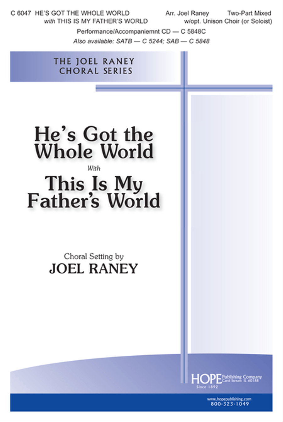 He's Got the Whole World/This Is My Father's World Unison Choir scores gallery preview page 1
