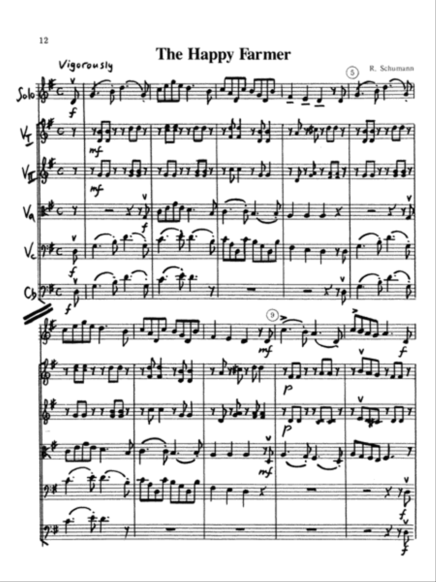 String Orchestra Accompaniments to Solos from Volumes 1 & 2 String Orchestra scores gallery preview page 9