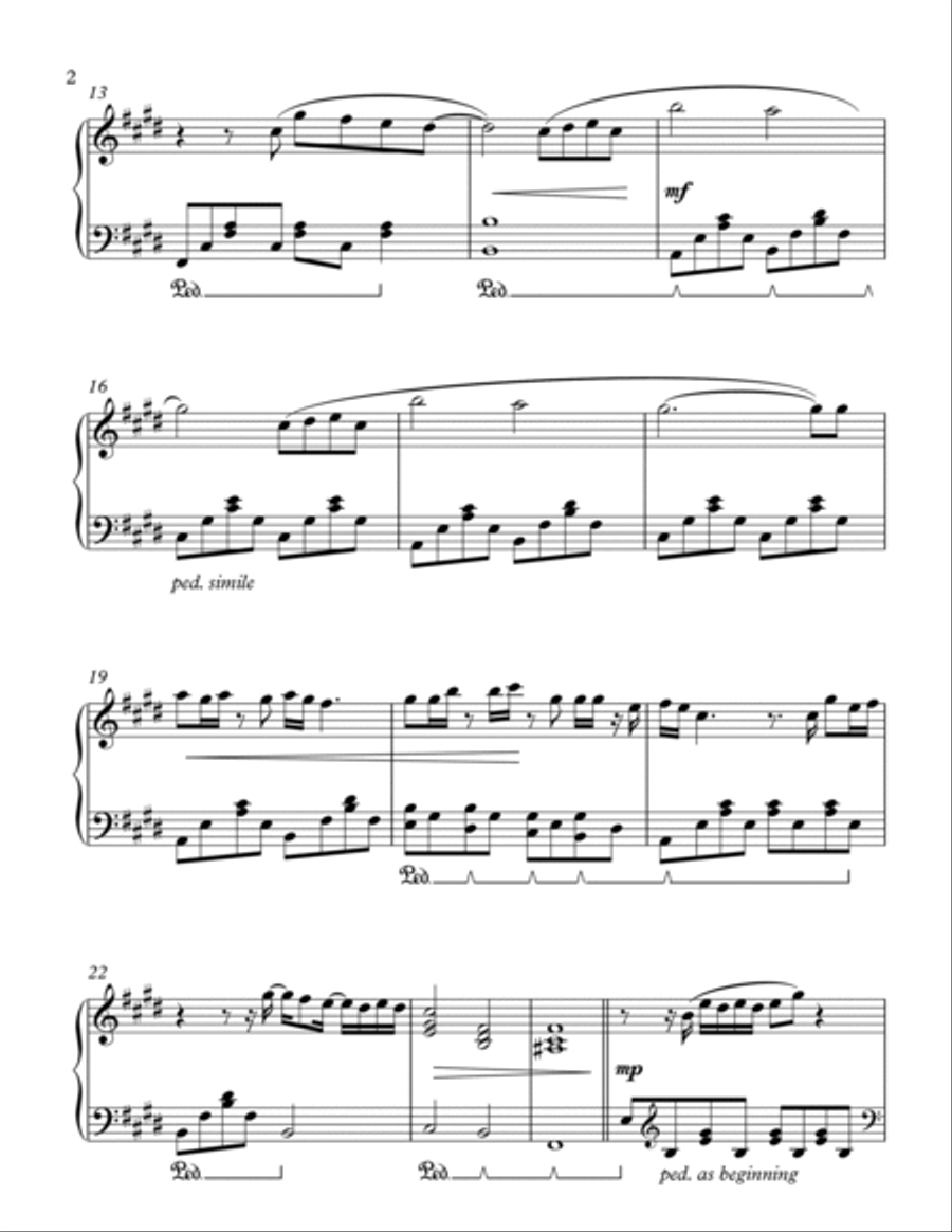 Talking To The Moon Piano Solo scores gallery preview page 2