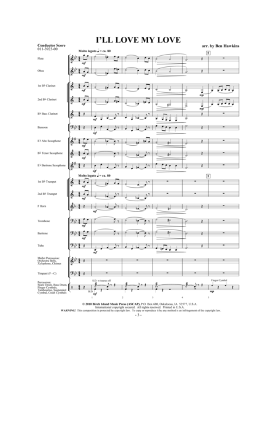 I'll Love My Love I'll Love My Love Concert Band scores gallery preview page 2