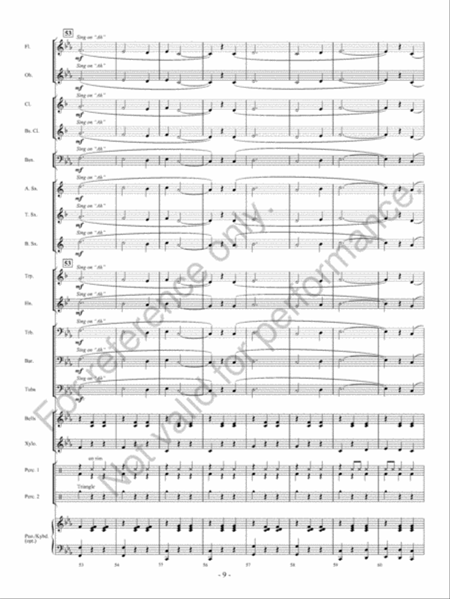 Waltz Of The Wraiths Concert Band scores gallery preview page 10