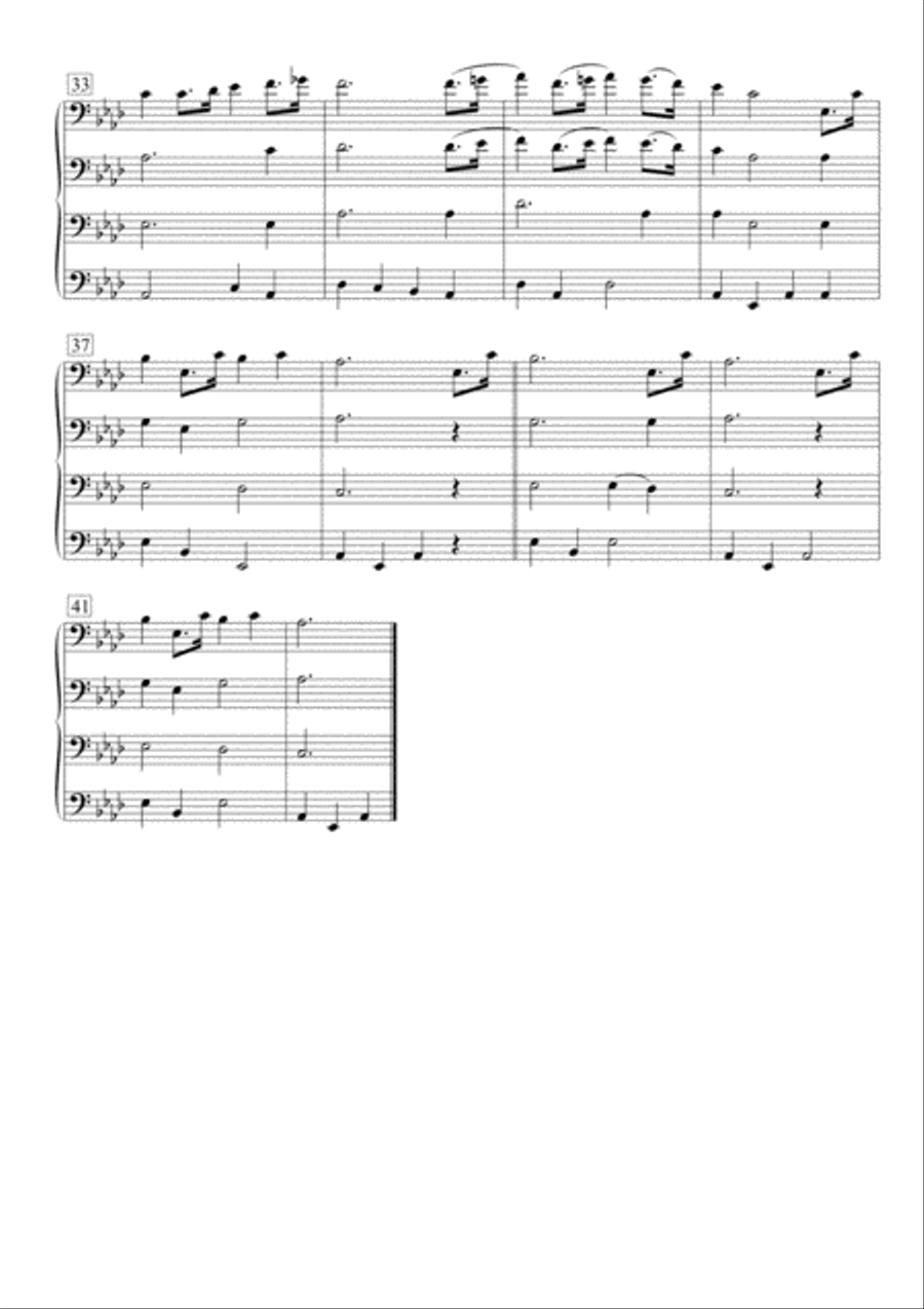 Nimm Mich Mit Brass Quartet scores gallery preview page 4