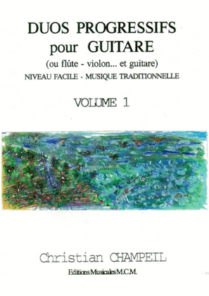 Book cover for Progressive Duos for Guitar, Flute, Violin