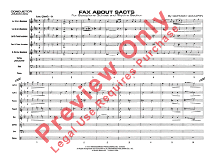 Fax About Sacts Saxophone Quintet scores gallery preview page 3