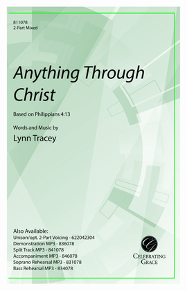 Book cover for Anything Through Christ (2-Part Mixed - Digital)