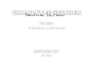 Fra laltro for Chamber Choir (10 voices)