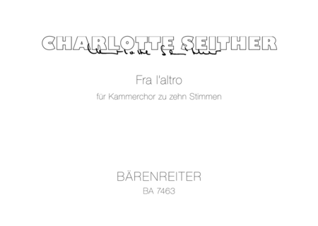 Fra laltro for Chamber Choir (10 voices)