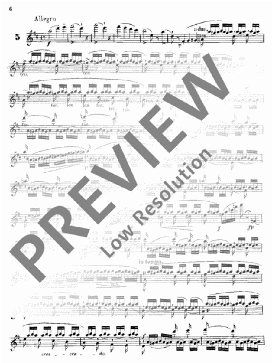 Melodic Exercises Flute scores gallery preview page 7