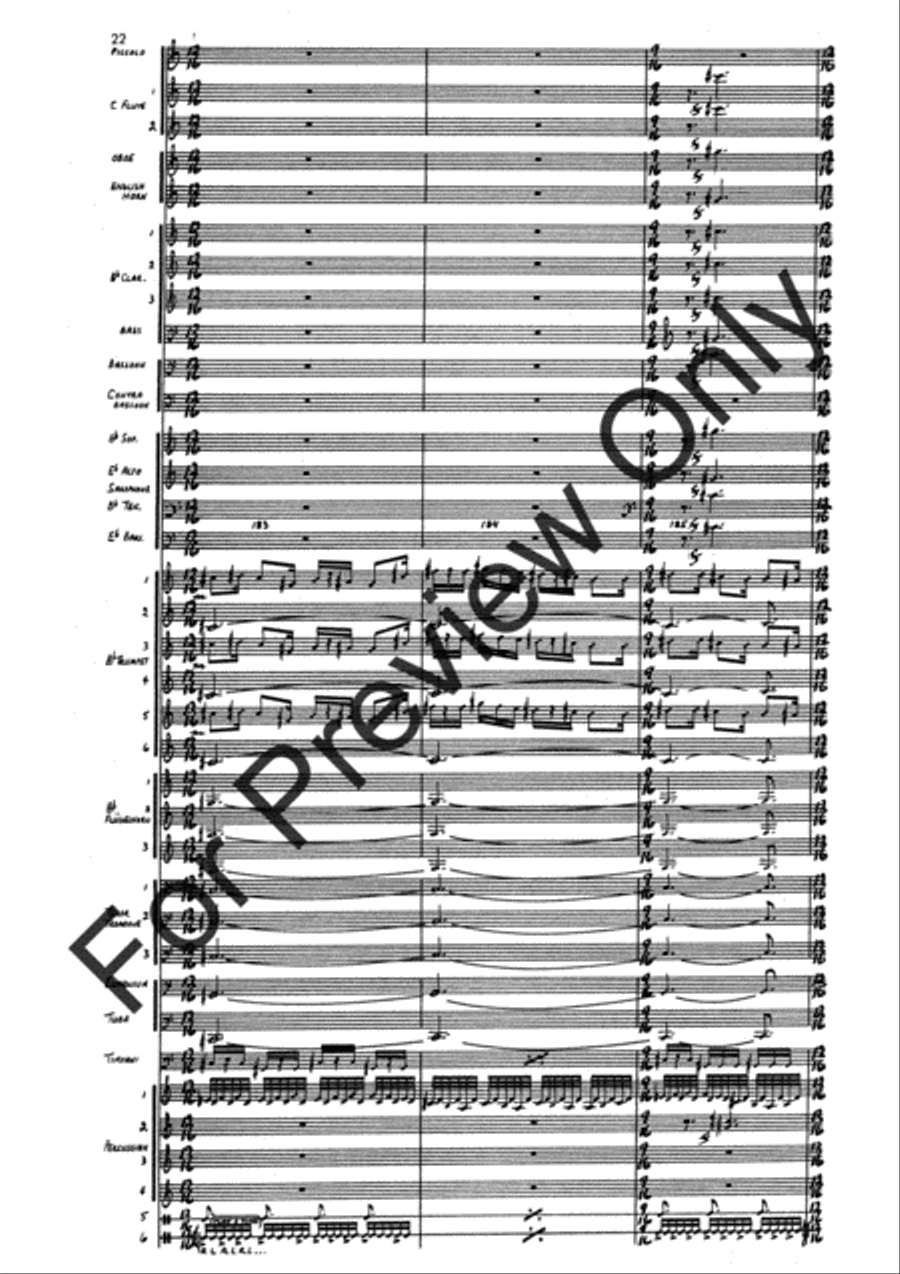 Agincourt Hymn (Score) Concert Band scores gallery preview page 46