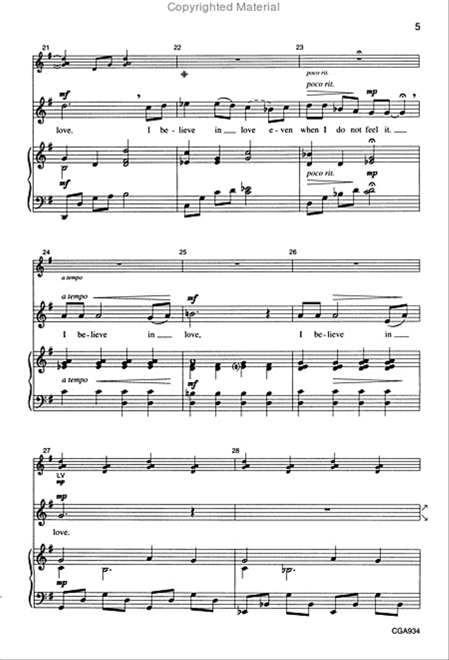 I Believe in the Sun I Believe in the Sun Unison Choir scores gallery preview page 5