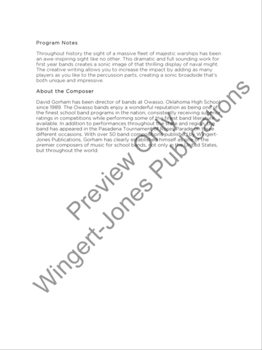 Armada Concert Band scores gallery preview page 3