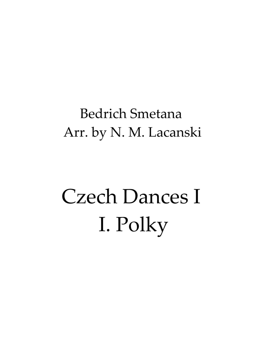 Czech Dances I I. Polky Violin Solo scores gallery preview page 1