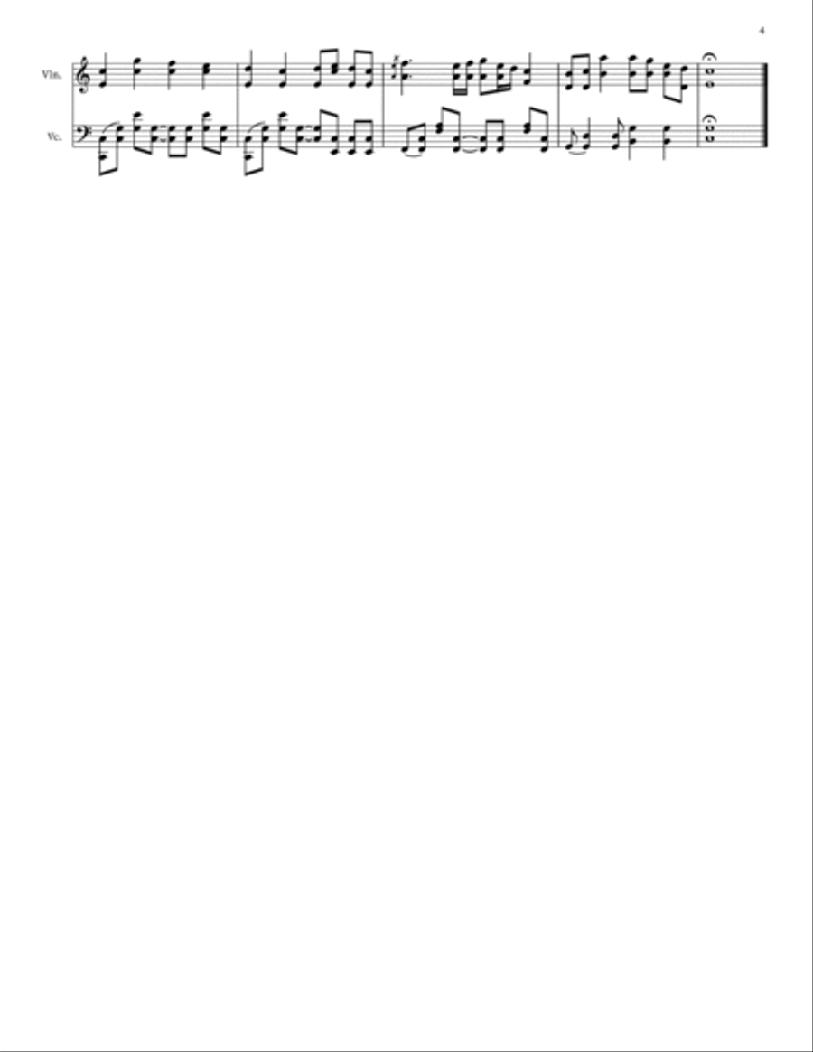 A Year Ago A Year Ago String Duet scores gallery preview page 4