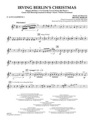 Irving Berlin's Christmas (Medley) - Eb Alto Saxophone 2