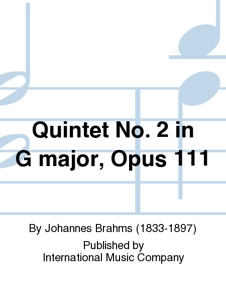Quintet No. 2 In G Major, Opus 111 (With 2 Violas)