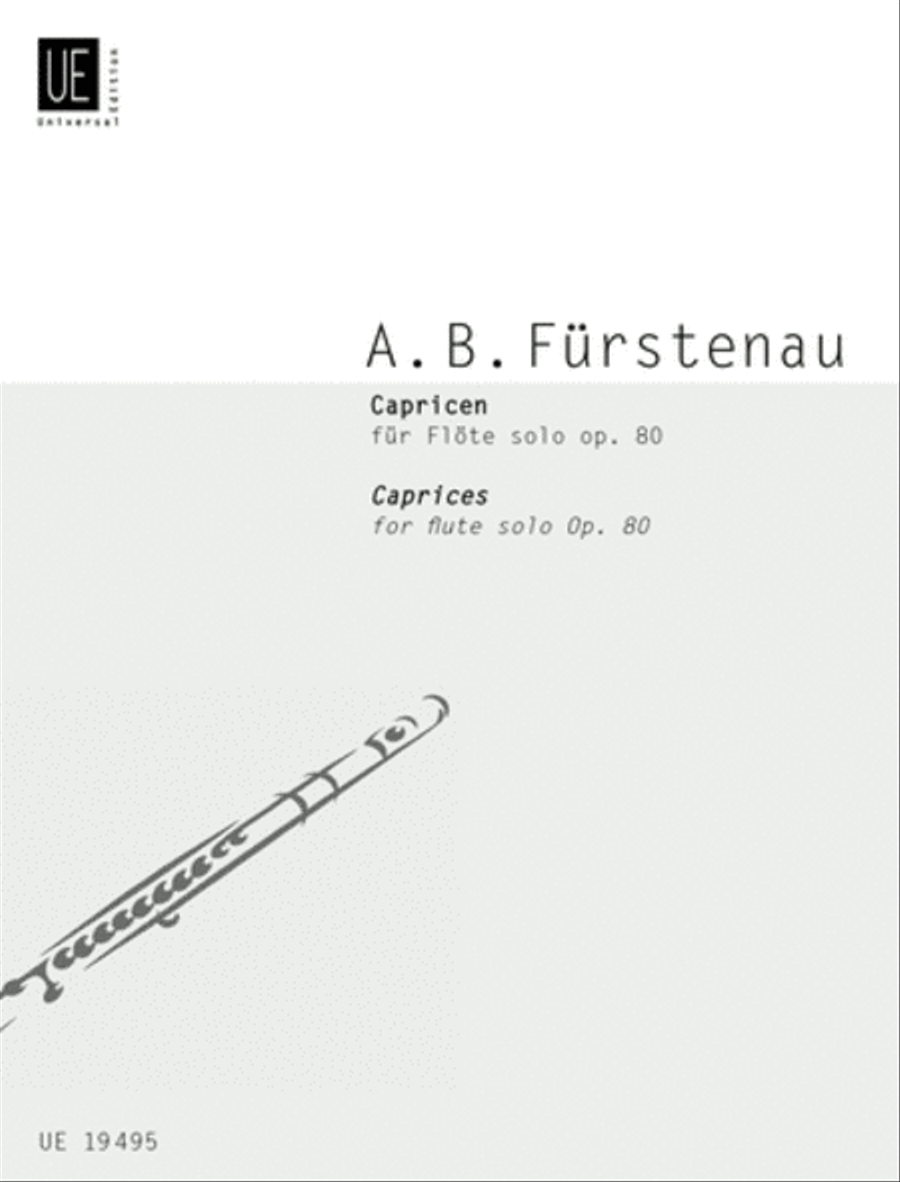 Caprices For Flute Solo, Op. 8 Flute Solo scores gallery preview page 1